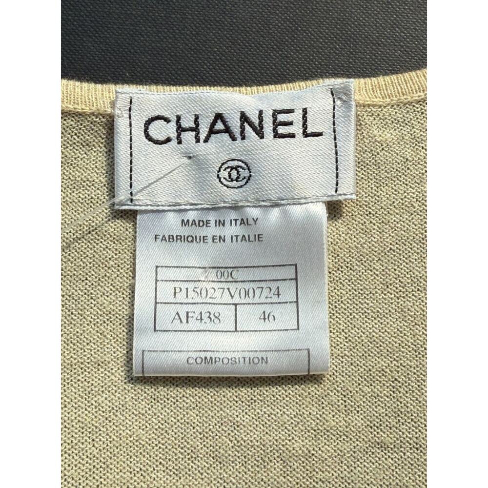 Chanel Beige Cotton-Cashmere Twin Set – Size FR 46 (US 12) - Picture 2 of 16